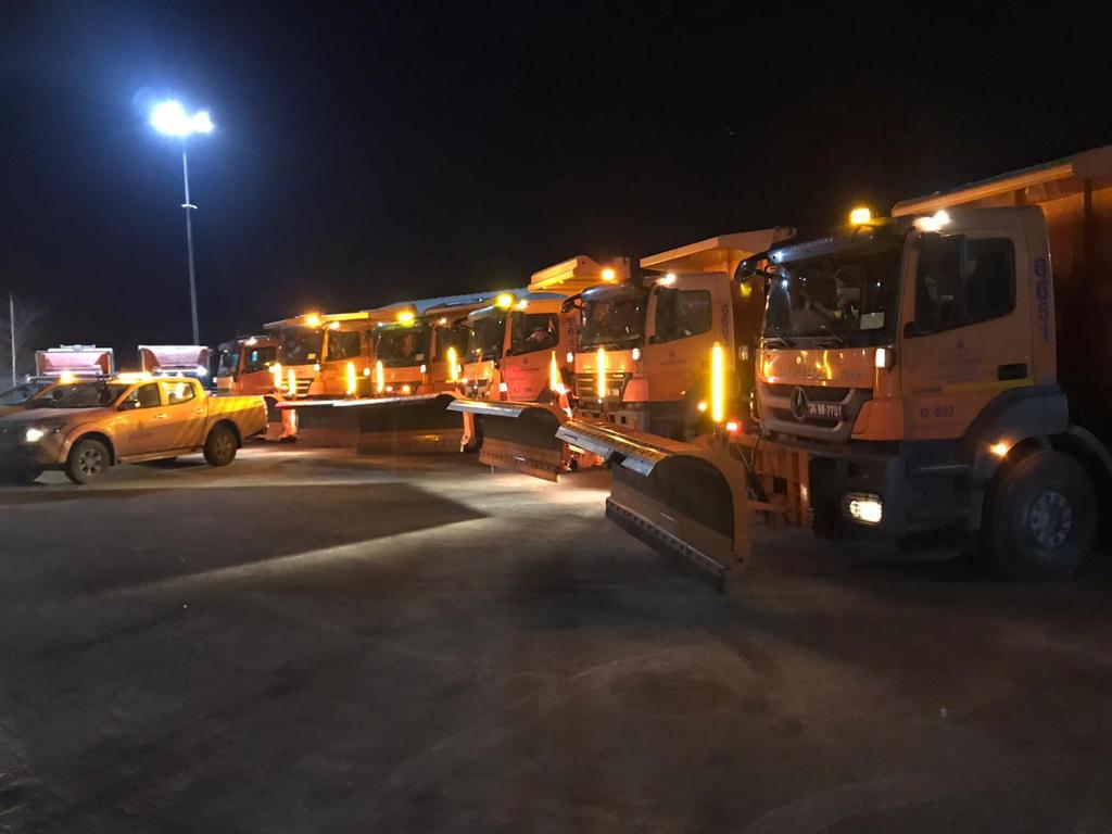 İstanbul Genelinde Kış Şartları ile Mücadele Çalışmaları