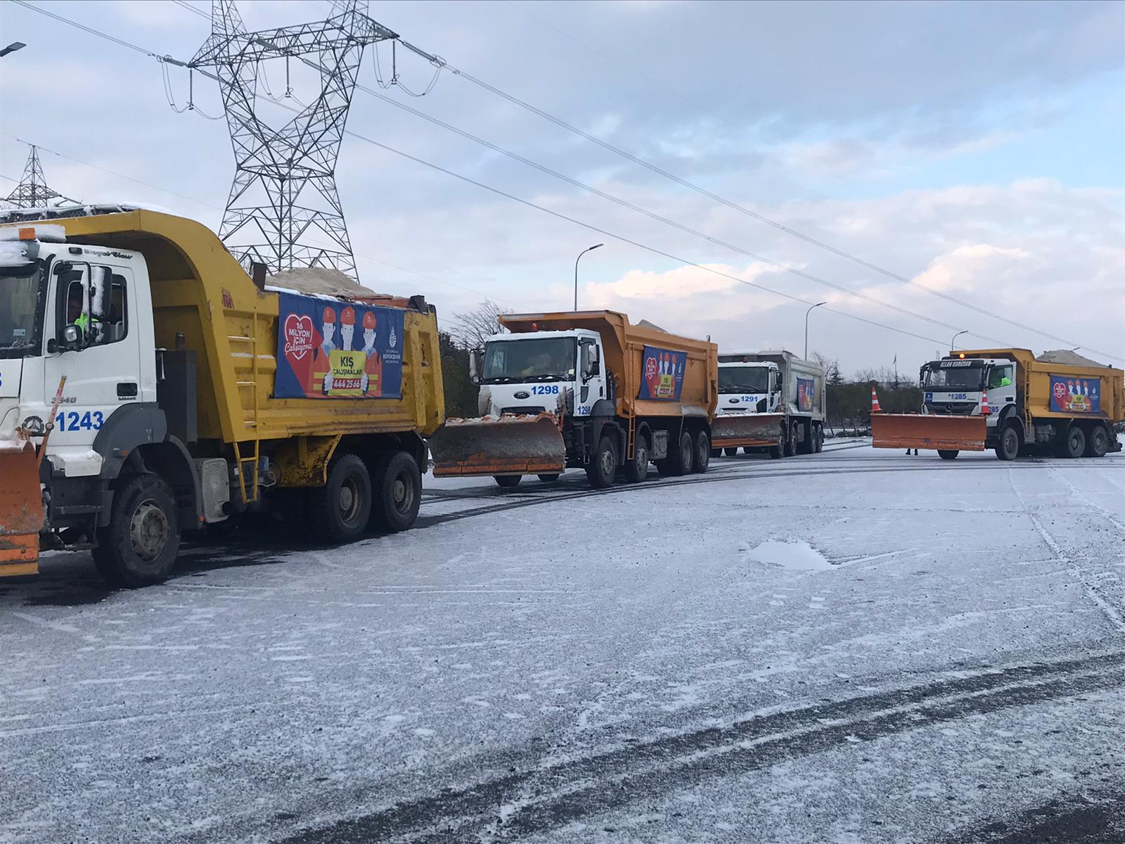 İstanbul Genelinde Kış Şartları ile Mücadele Çalışmaları