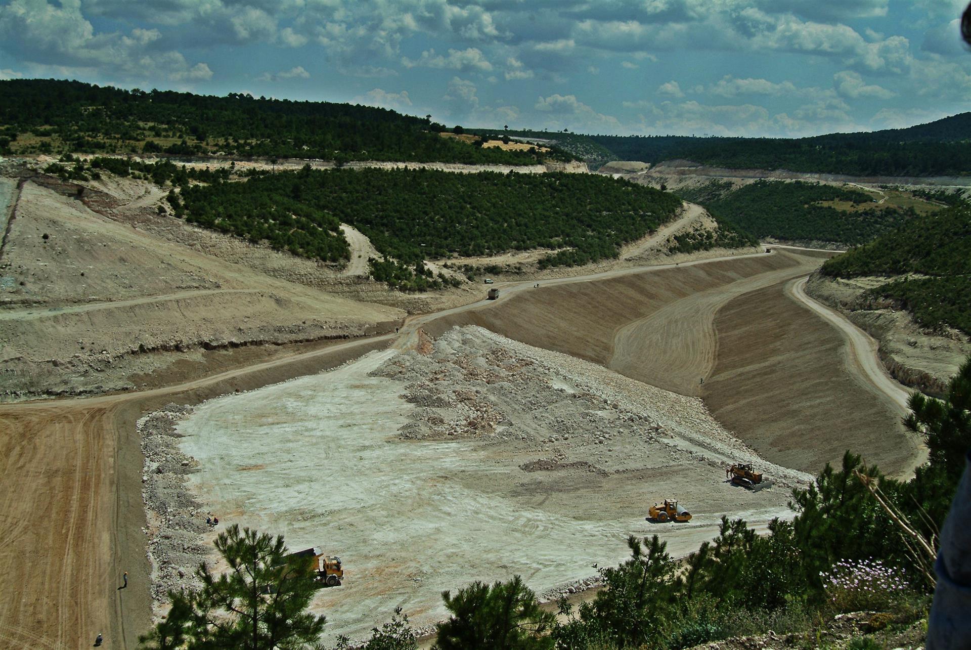 Emet yeni borik tesisi atık barajı