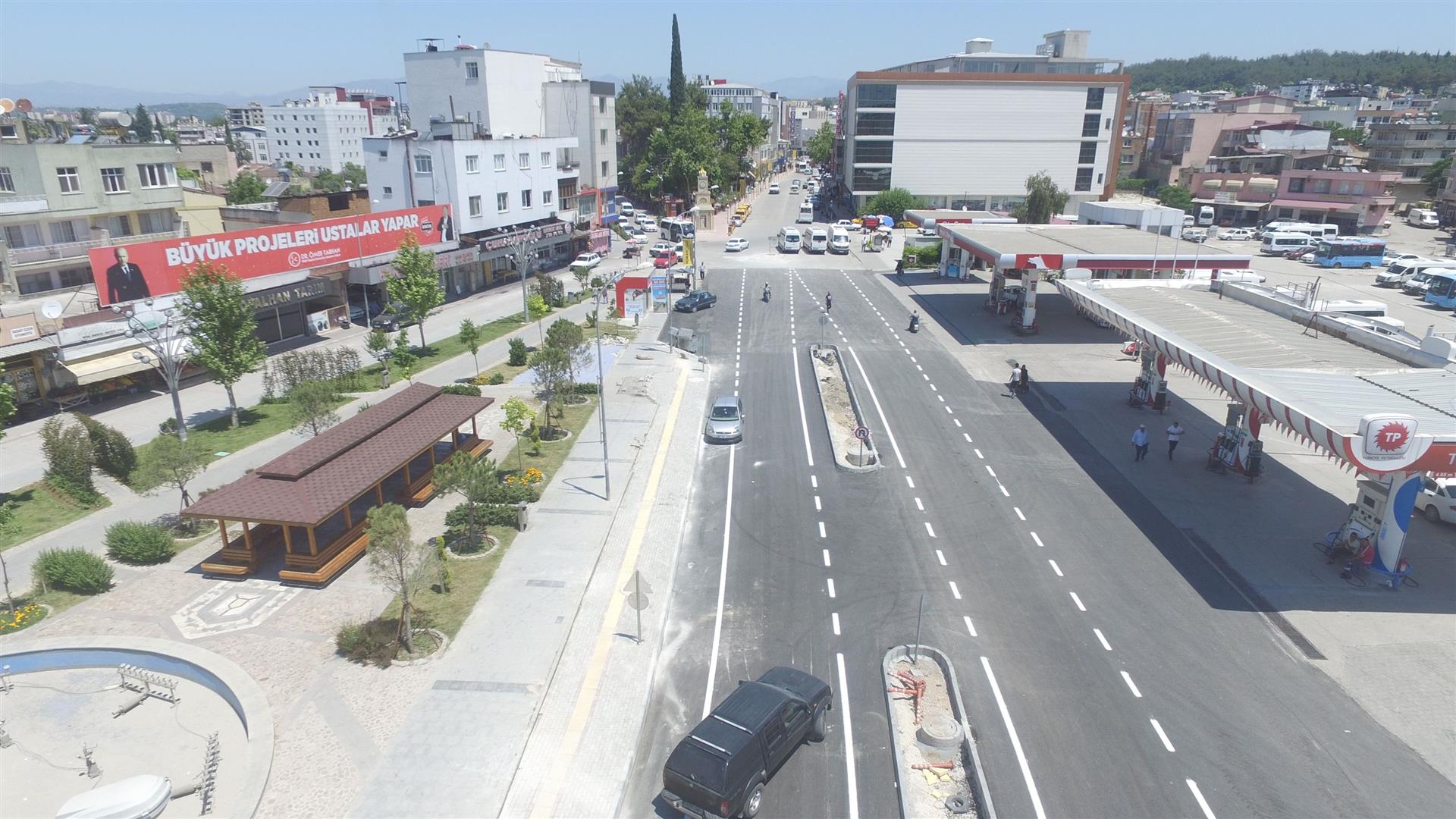 Kadirli-Osmaniye yolu bitümlü sıcak karışım kaplama yapım işi